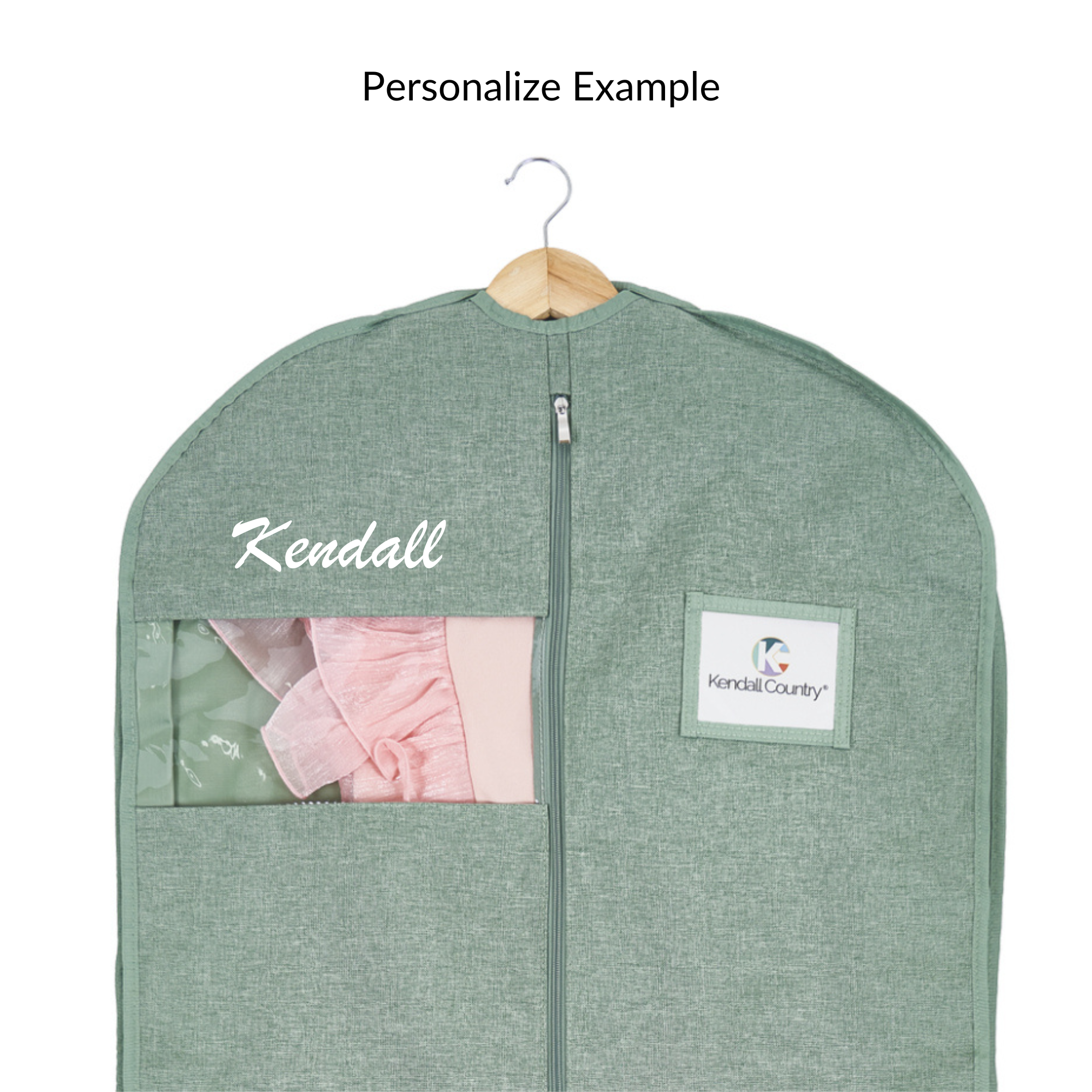 52" Waterproof Garment Bag with Accessory Bag - Moss Green