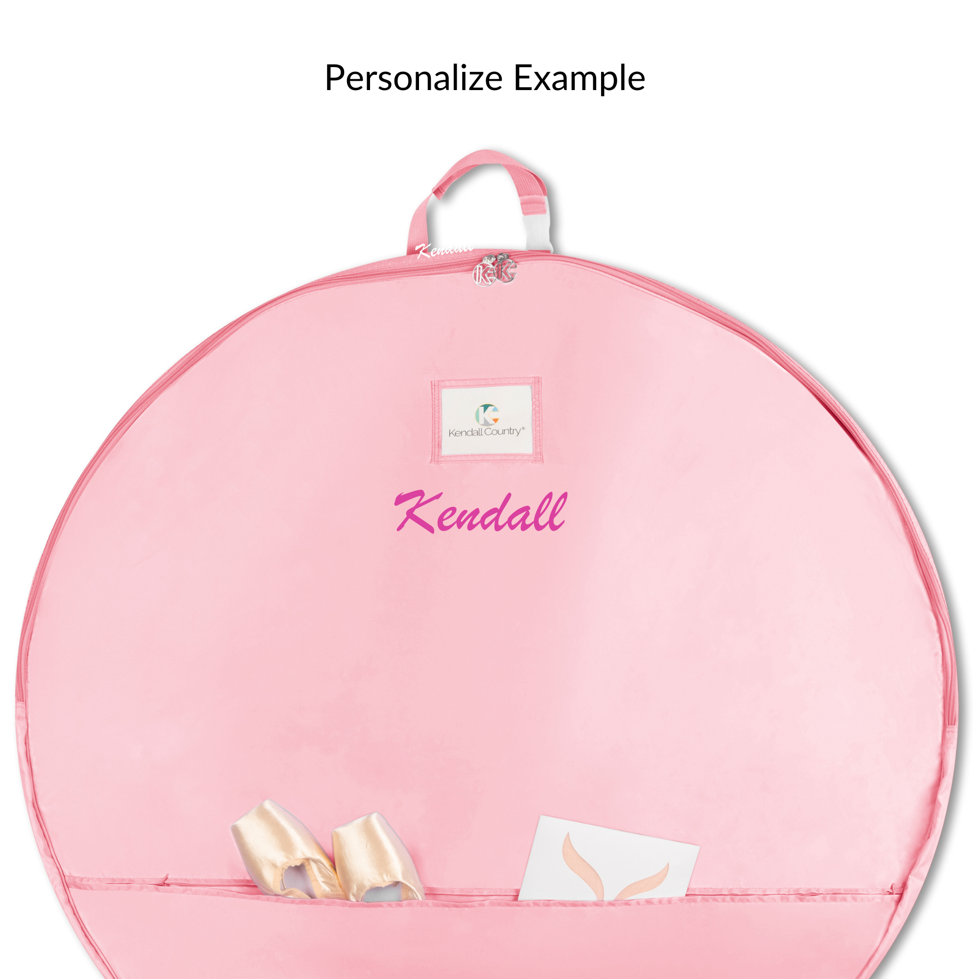 Large Pancake Tutu Garment Bag - Cotton Candy Pink, 40"