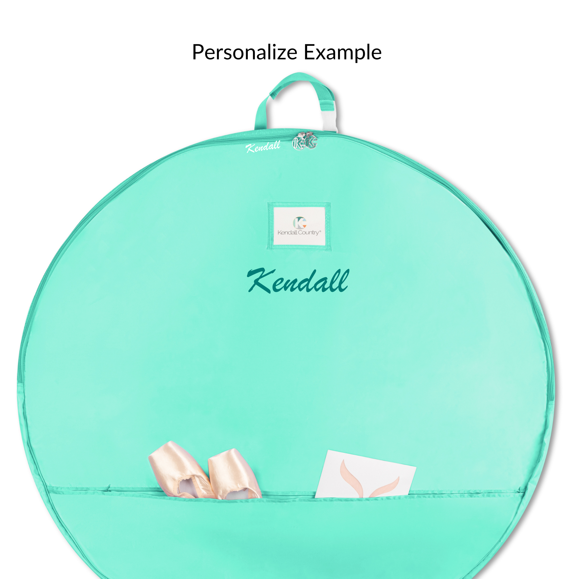Large Pancake Tutu Garment Bag - Seafoam Green, 40"