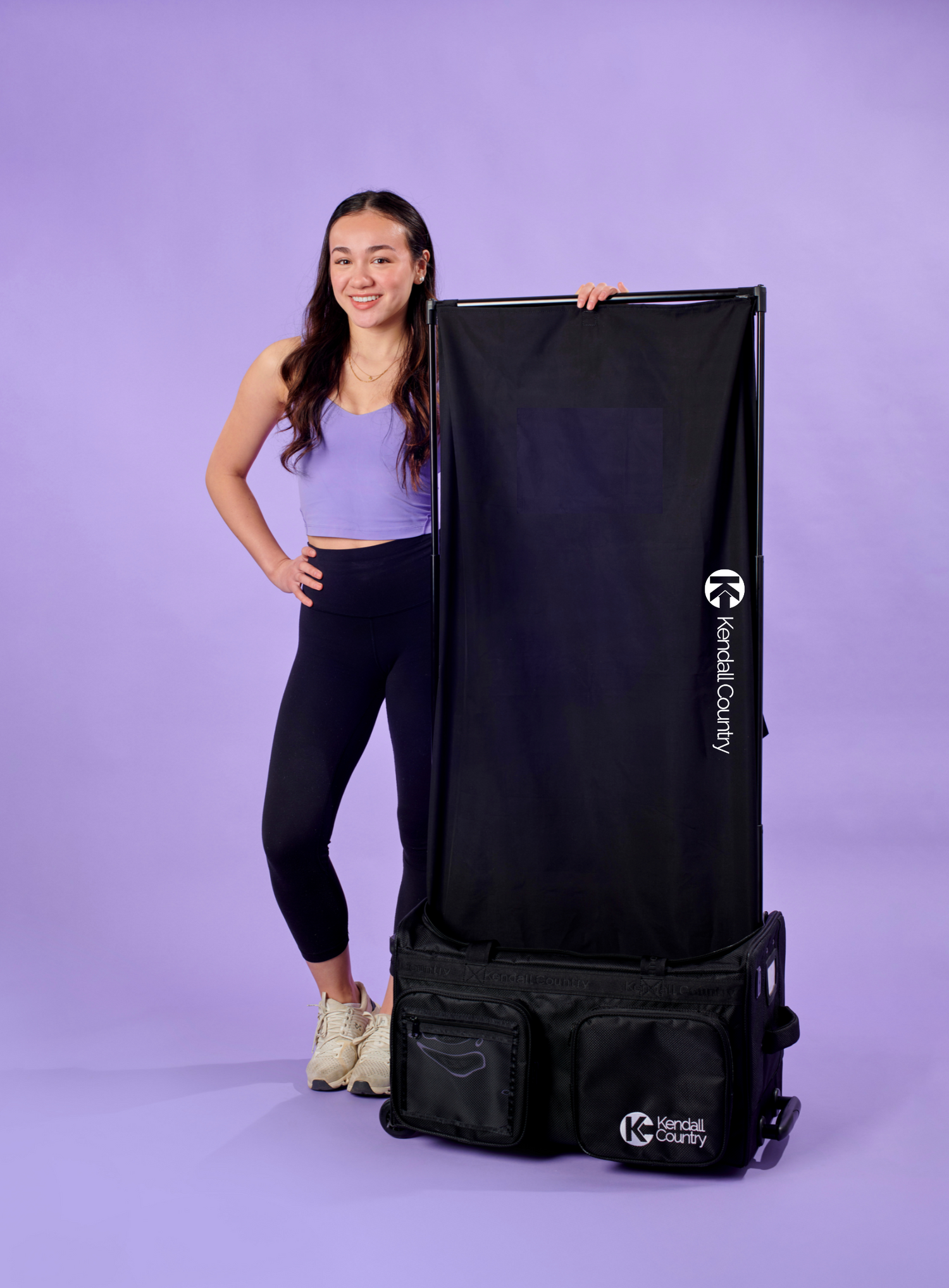 Rolling Duffel Privacy Curtain – Raven Black