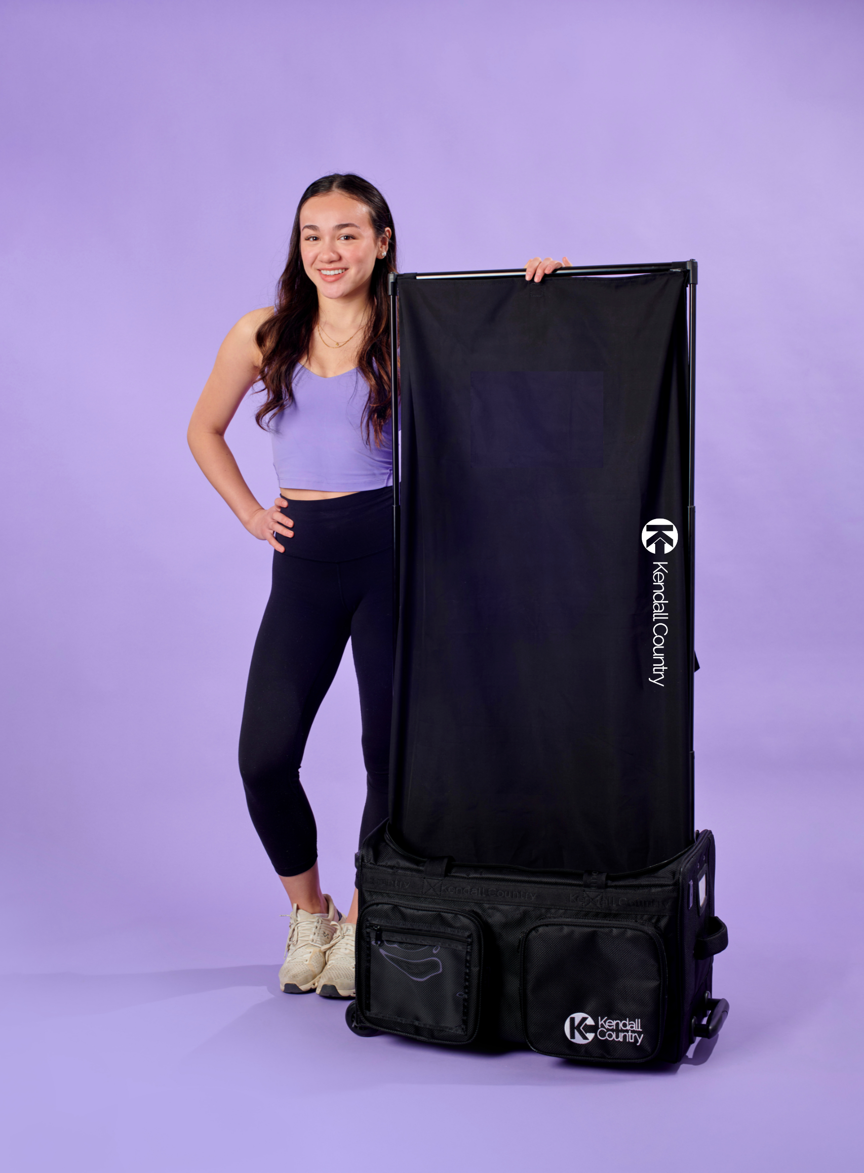 Rolling Duffel Privacy Curtain – Raven Black