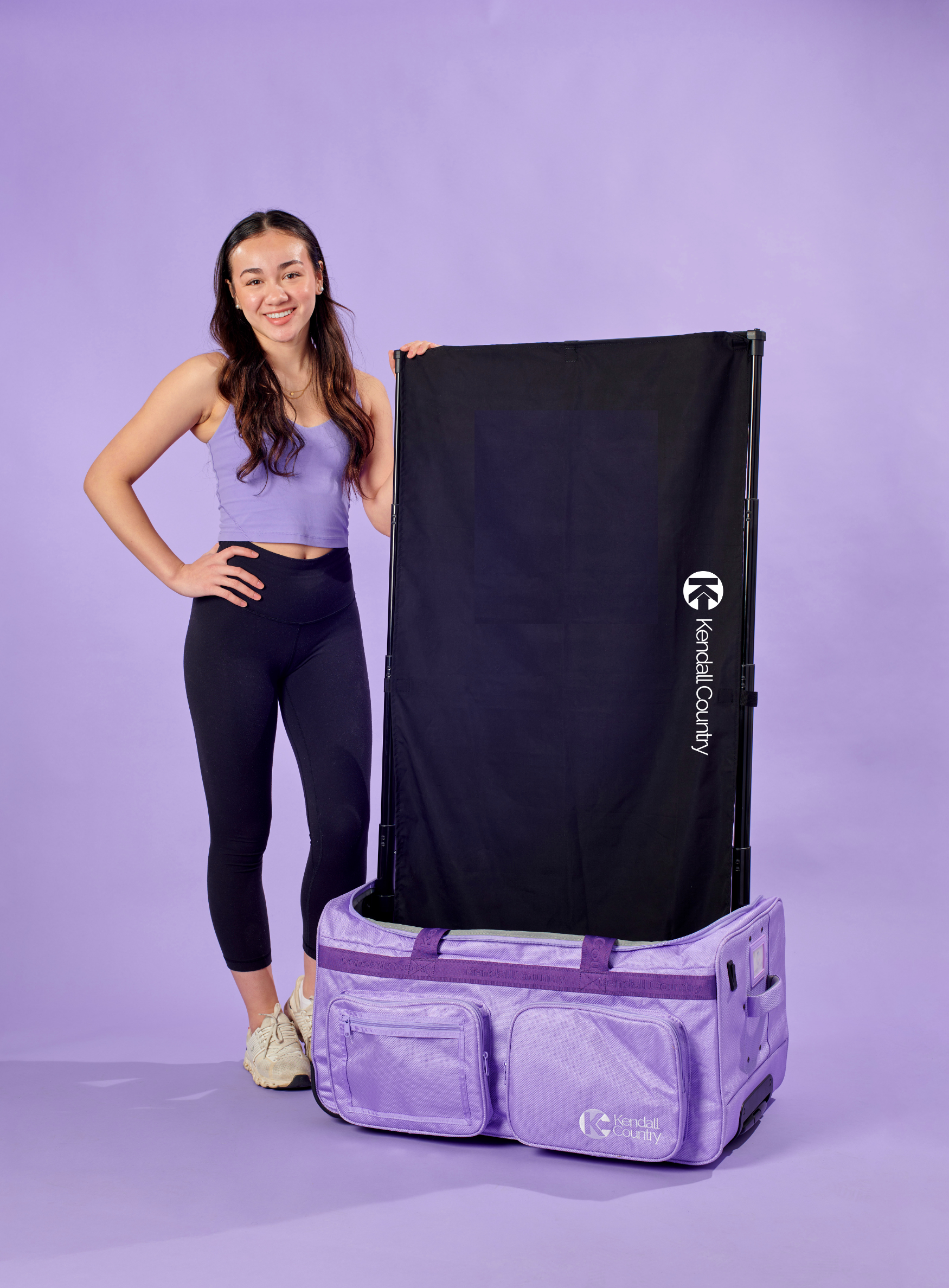 Rolling Duffel Privacy Curtain – Raven Black