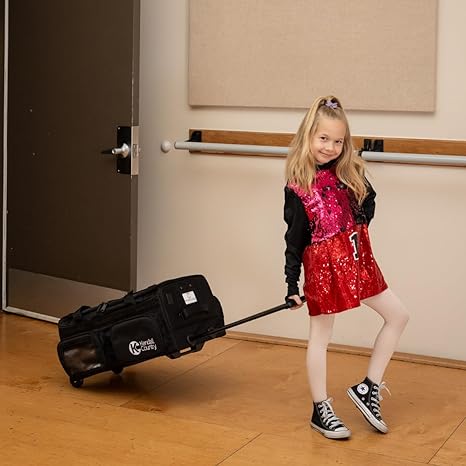 Carry On (Mini) Dance Bag with Garment Rack - Raven Black, Mini 22"