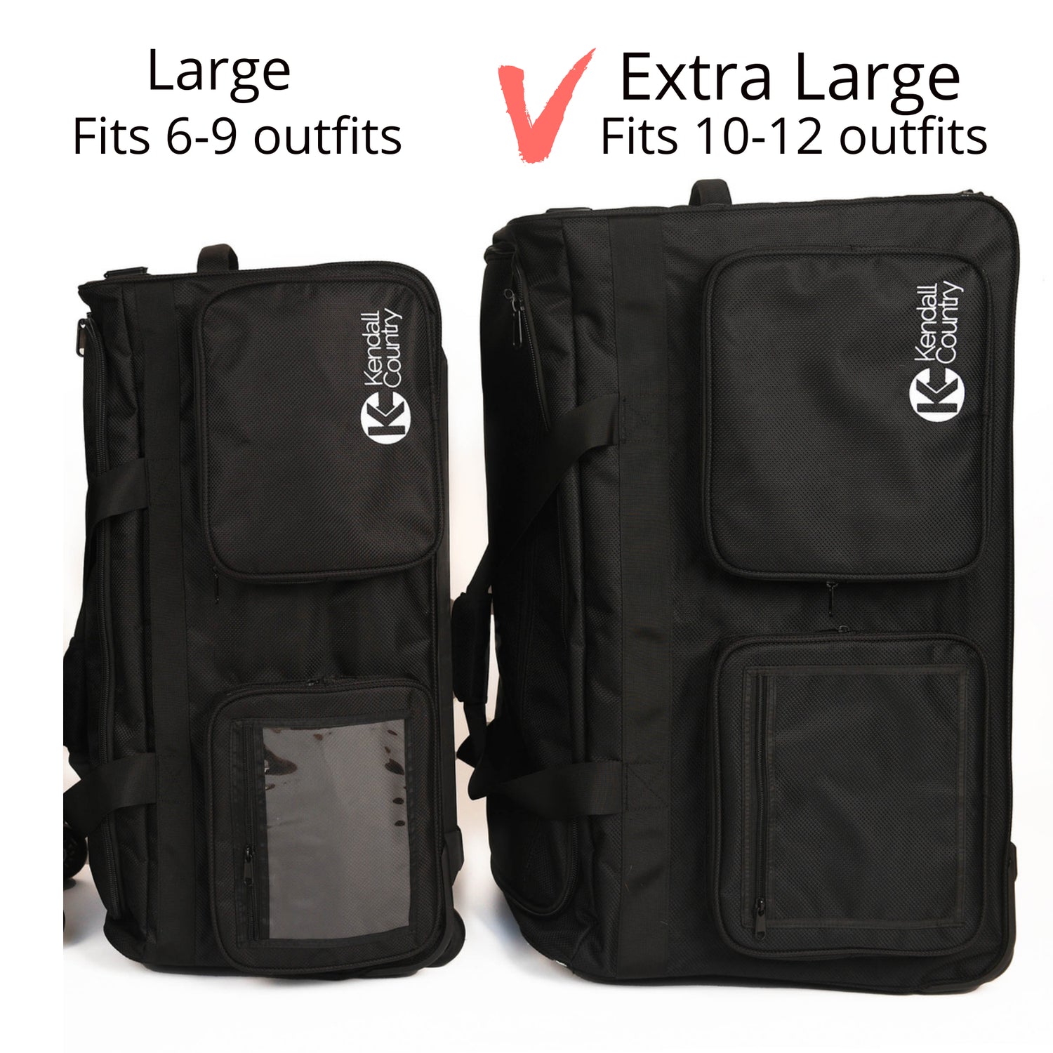 Dance Bag with Garment Rack - Raven Black, X-Large 30"