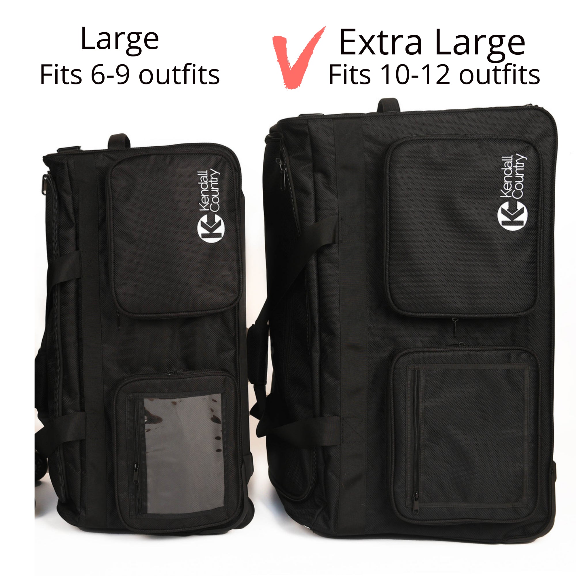 Dance Bag with Garment Rack - Raven Black, X-Large 30"