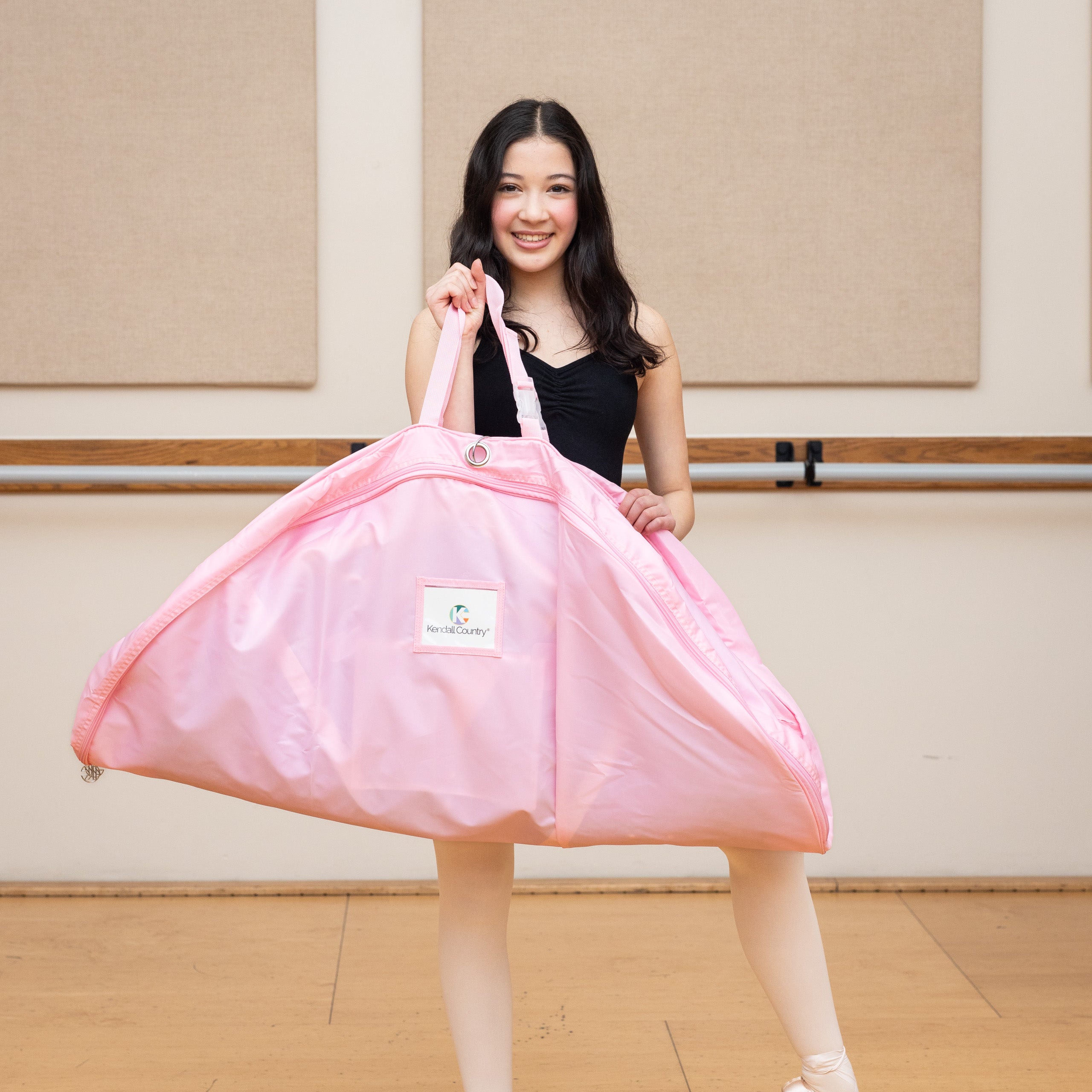 Large Pancake Tutu Garment Bag - Cotton Candy Pink, 40"