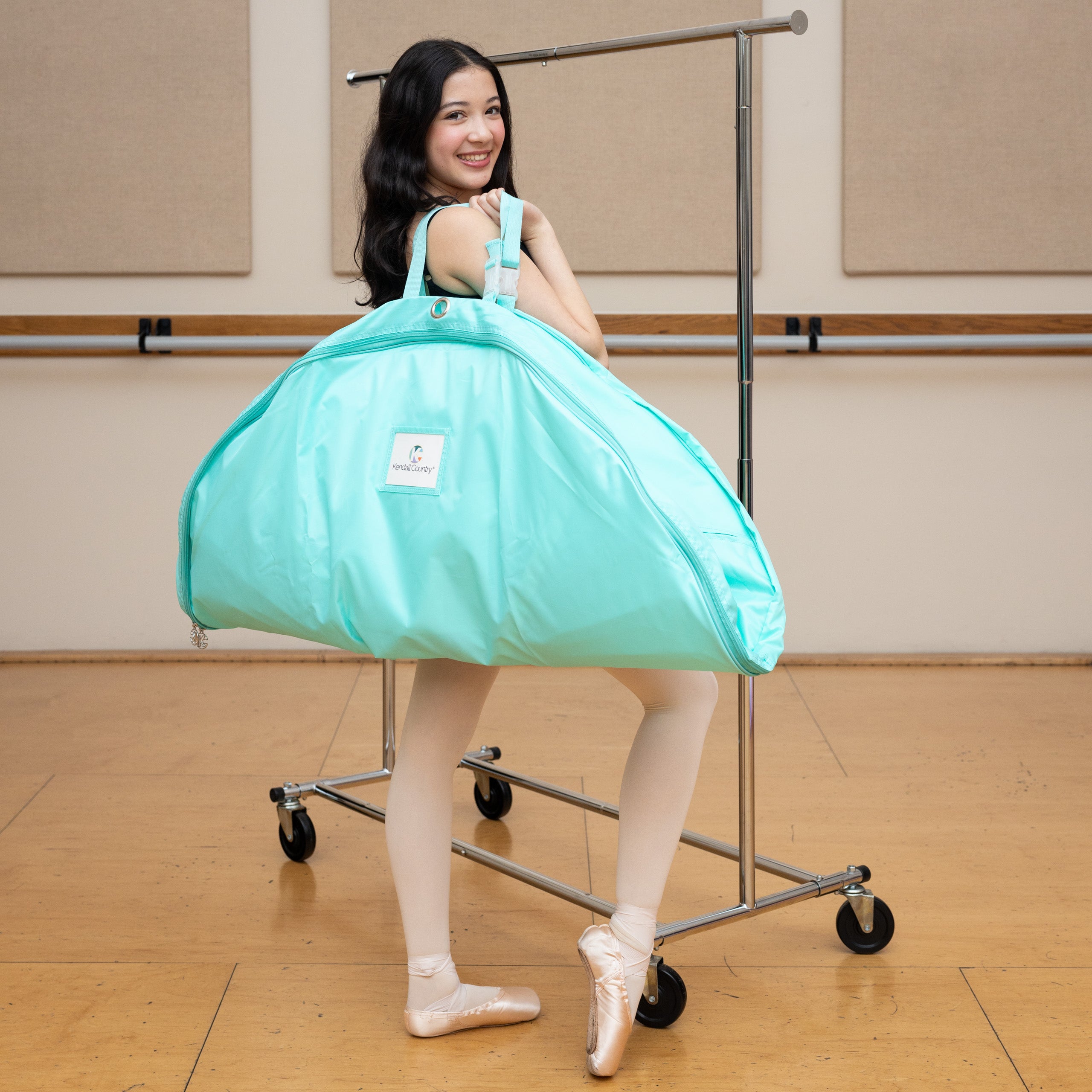 Large Pancake Tutu Garment Bag - Seafoam Green, 40"