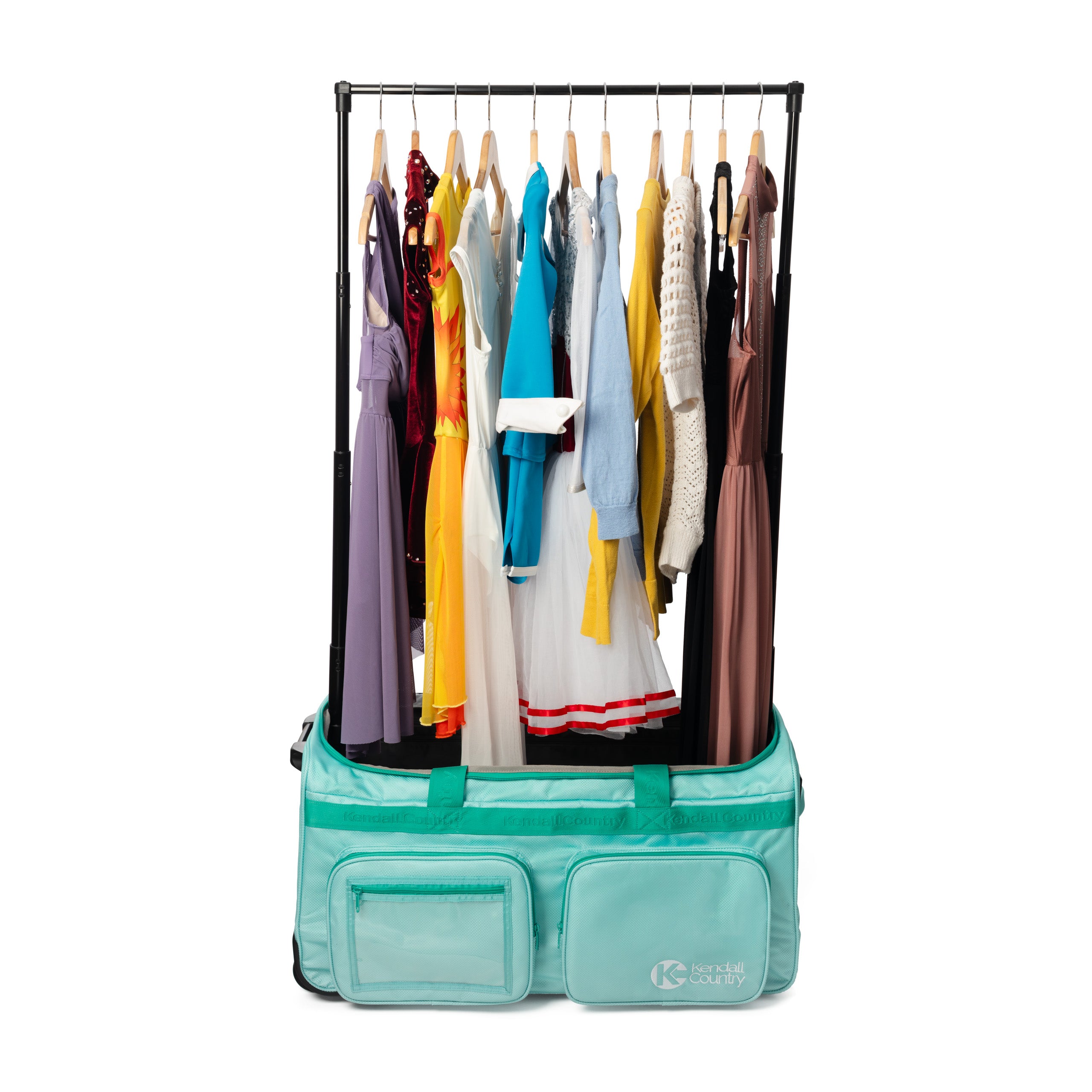 Dance Bag with Garment Rack Seafoam Green, Large 28