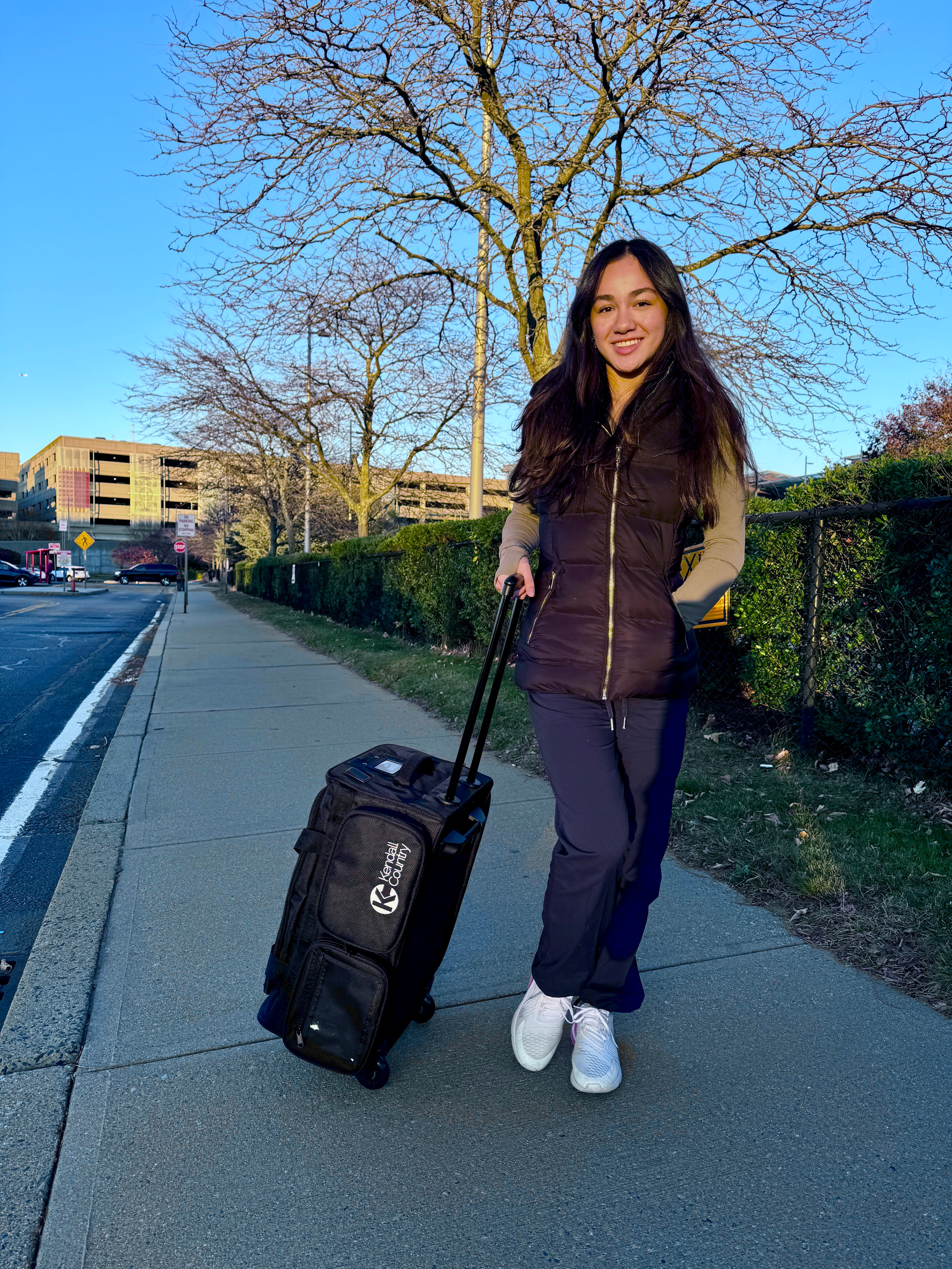 Carry On (Mini) Dance Bag with Garment Rack - Raven Black, Mini 22"