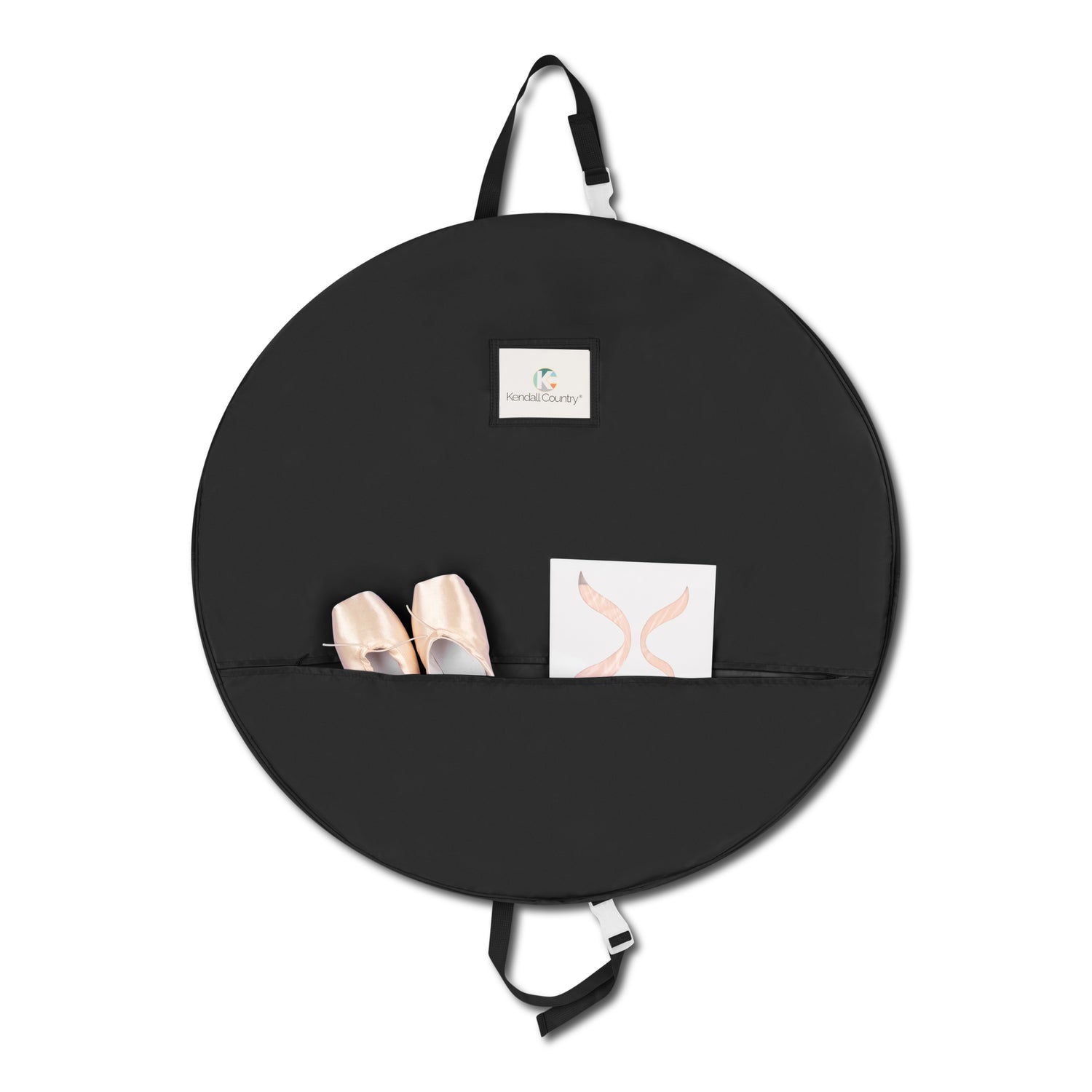 Small Pancake Tutu Garment Bag with pockets - Raven Black, 30"