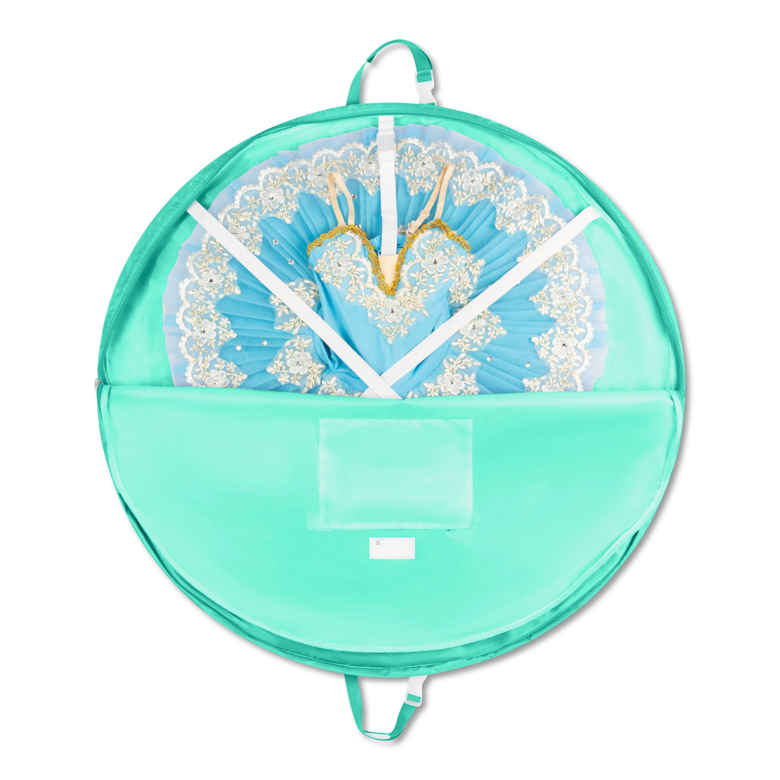 Large Pancake Tutu Garment Bag - Seafoam Green, 40"