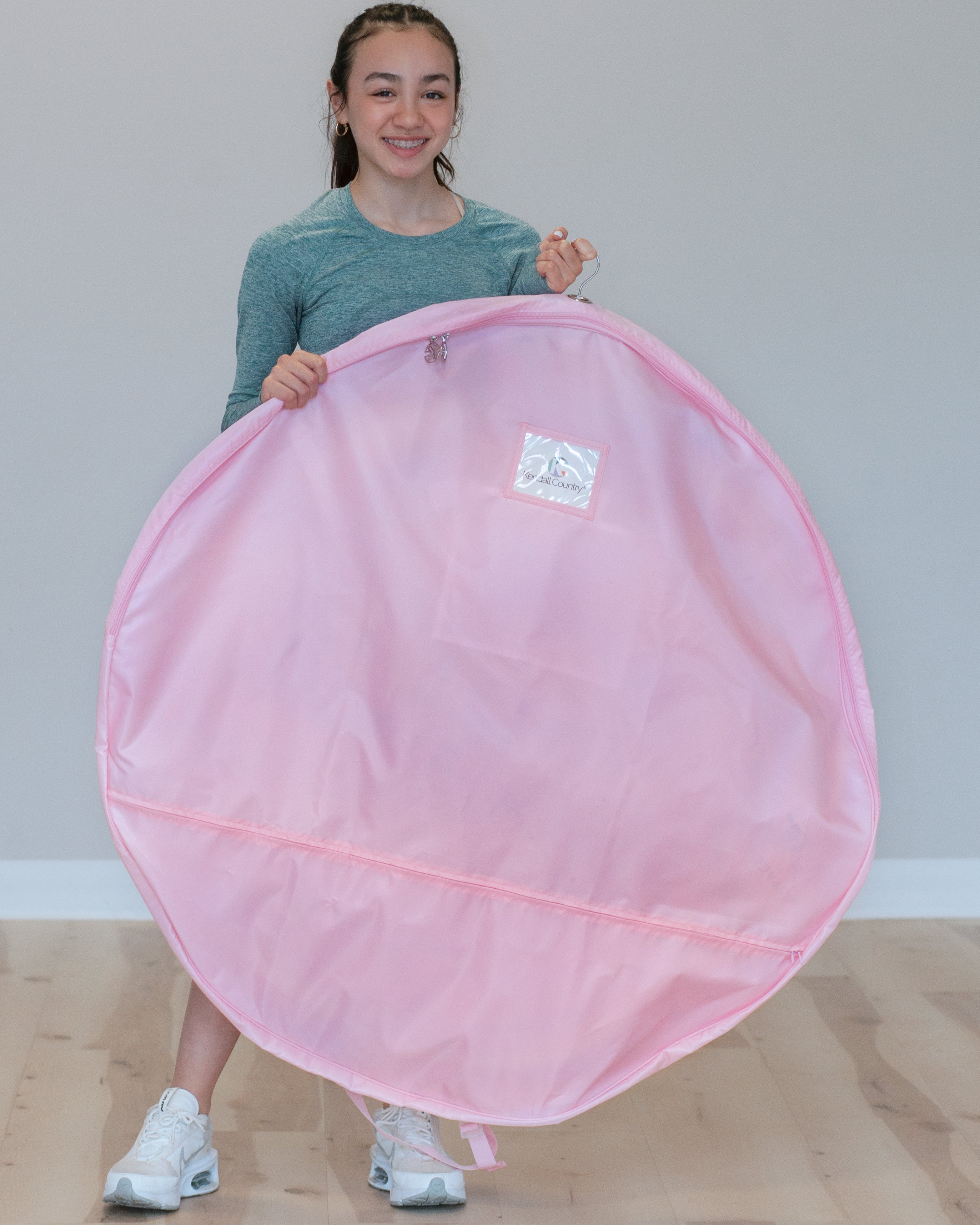 Large Pancake Tutu Garment Bag - Cotton Candy Pink, 40"