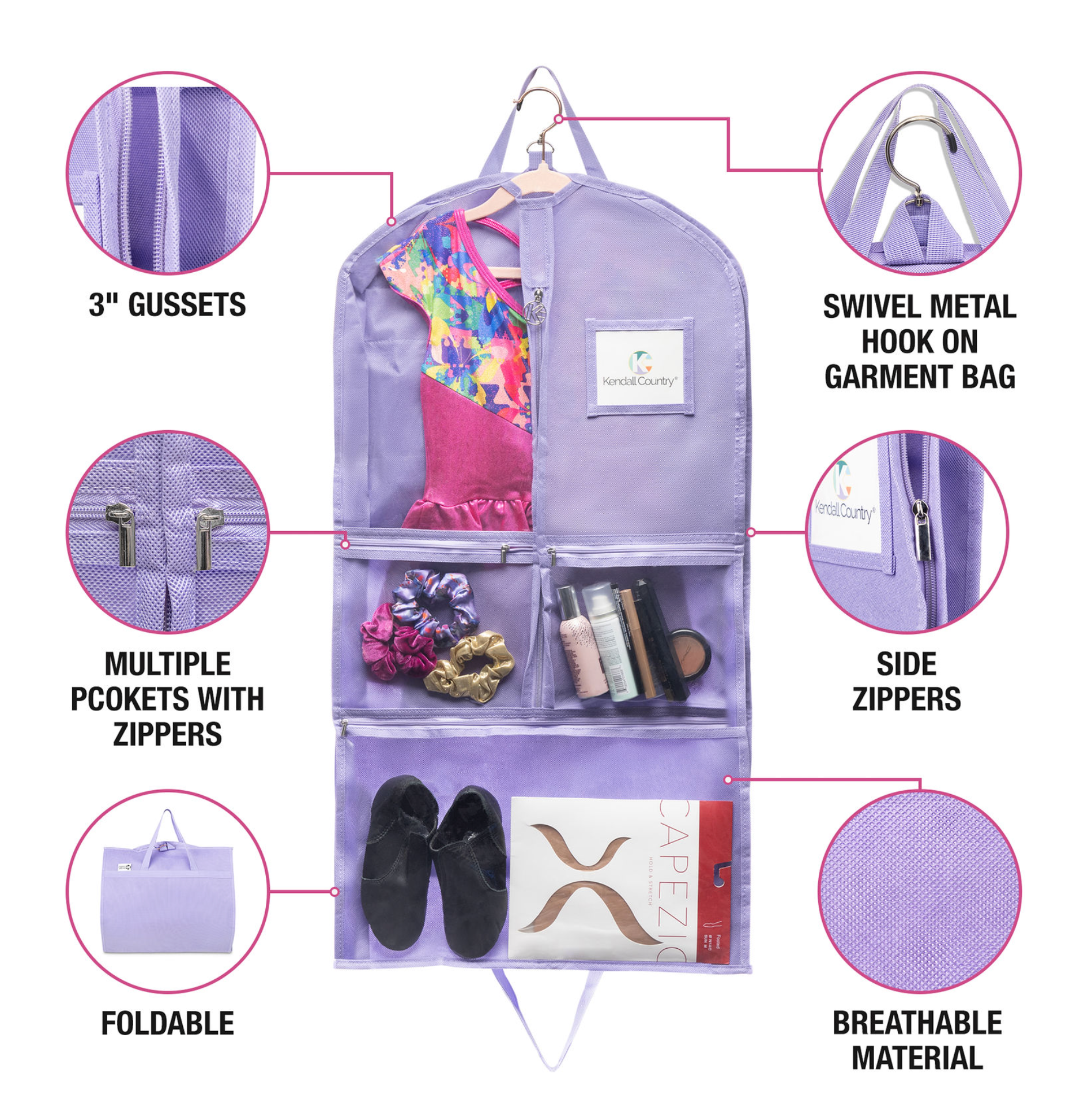 35" Costume Garment Bag - Hydrangea Blue (Pre-Order, Ships mid-December)
