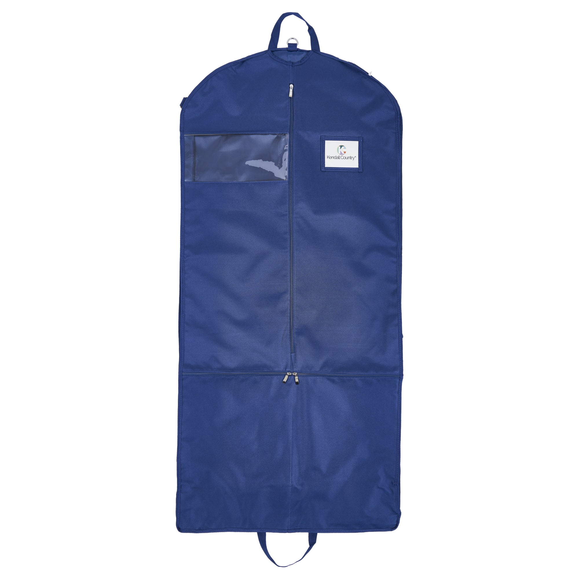 Blue garment outlet bag