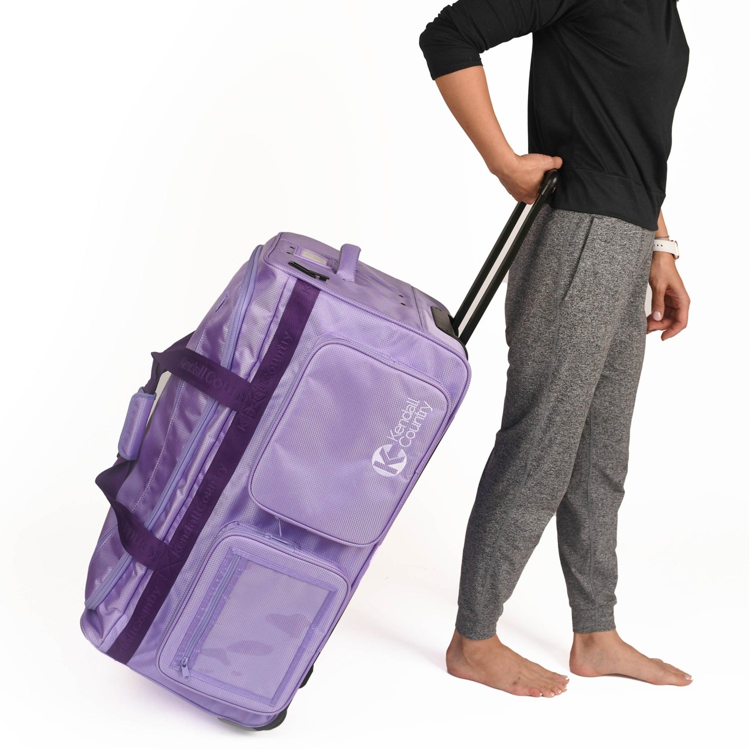Dance Bag with Garment Rack - Lilac Purple, Medium 28&quot;