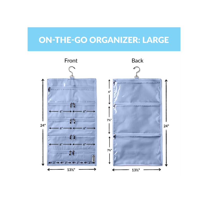 On-The-Go Organizer - Cotton Candy Pink, Large