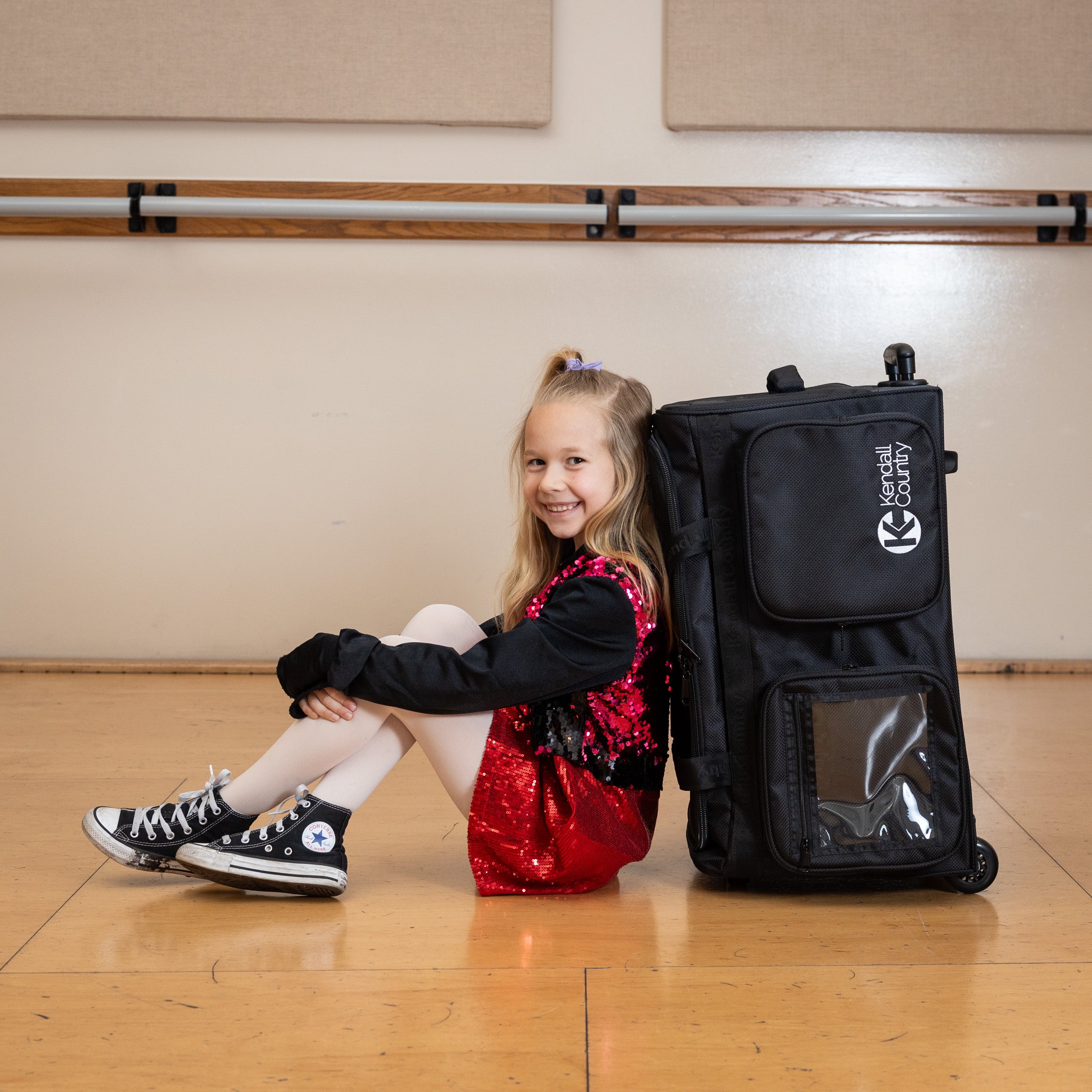 Medium Rolling Dance Duffel Bundle - Raven Black