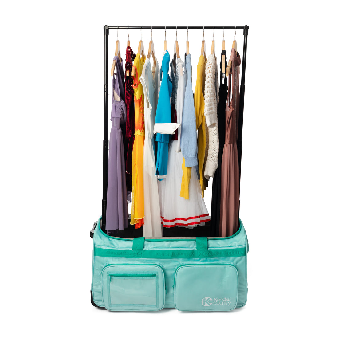 Dance Bag with Garment Rack - Seafoam Green, Large 28"