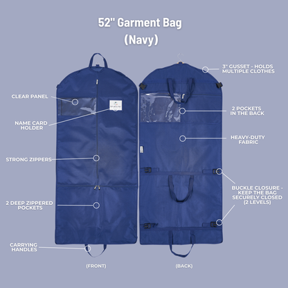 52&quot; Waterproof Garment Bag - Midnight Blue