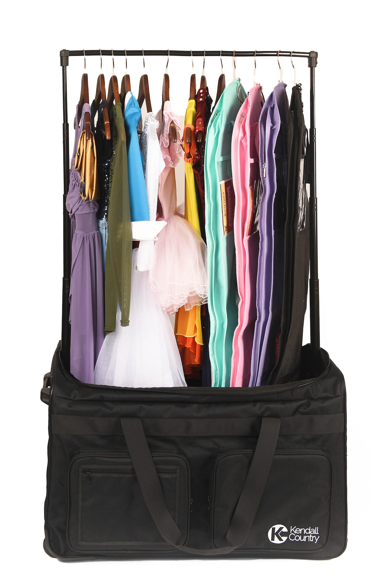 Dance Bag with Garment Rack Raven Black X Large 30 Kendall Country Co