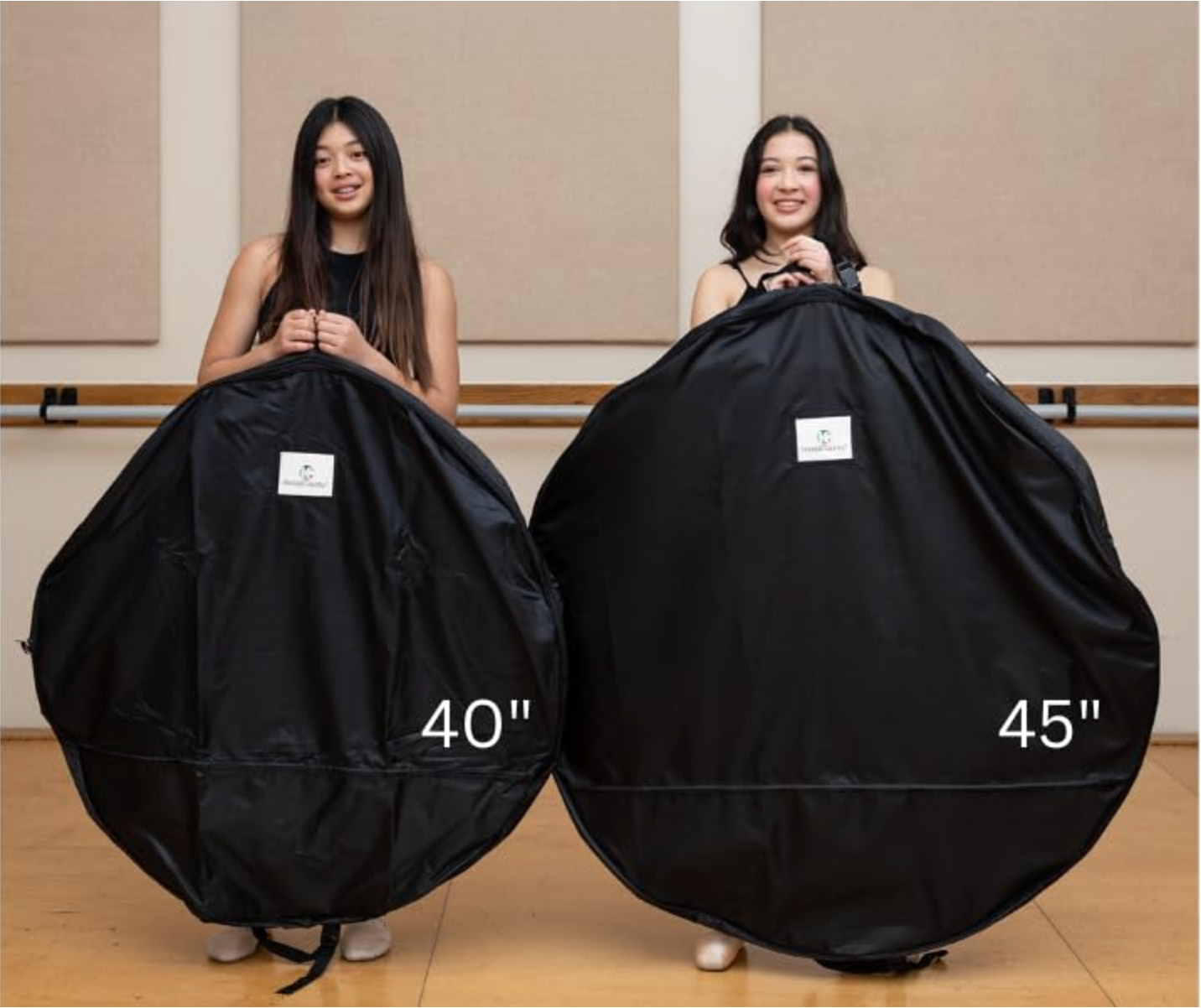 Large Pancake Tutu Garment Bag - Raven Black 40&quot; | 45&quot;