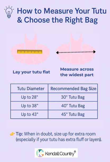Tutu Garment Bag - Hydrangea Blue, 35&quot; (Medium) (Pre-Order, Ships mid-December)