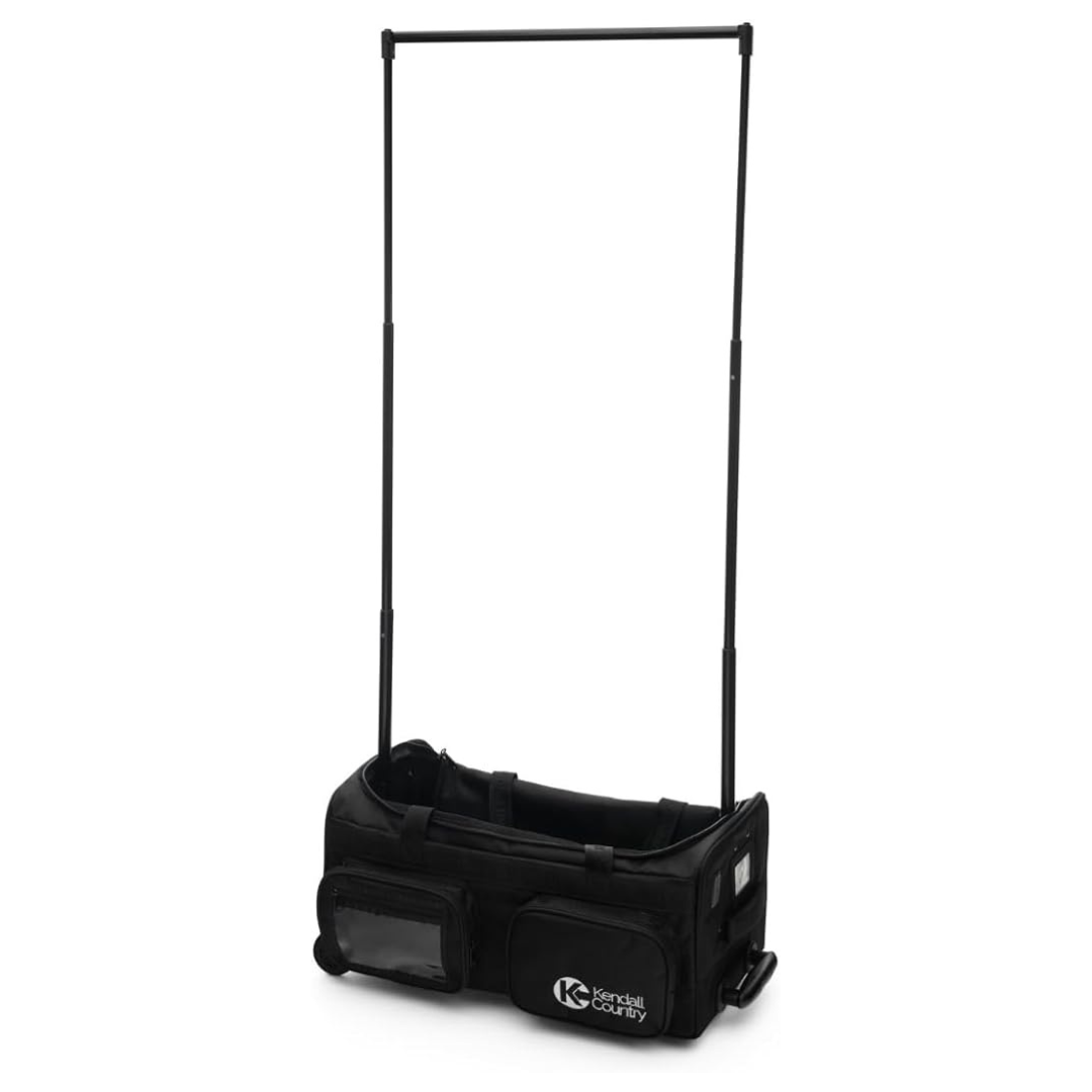 Carry On Dance Bag with Garment Rack - Raven Black, Small 22&quot;