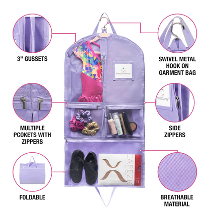 35&quot; Costume Garment Bag - Lavender Purple