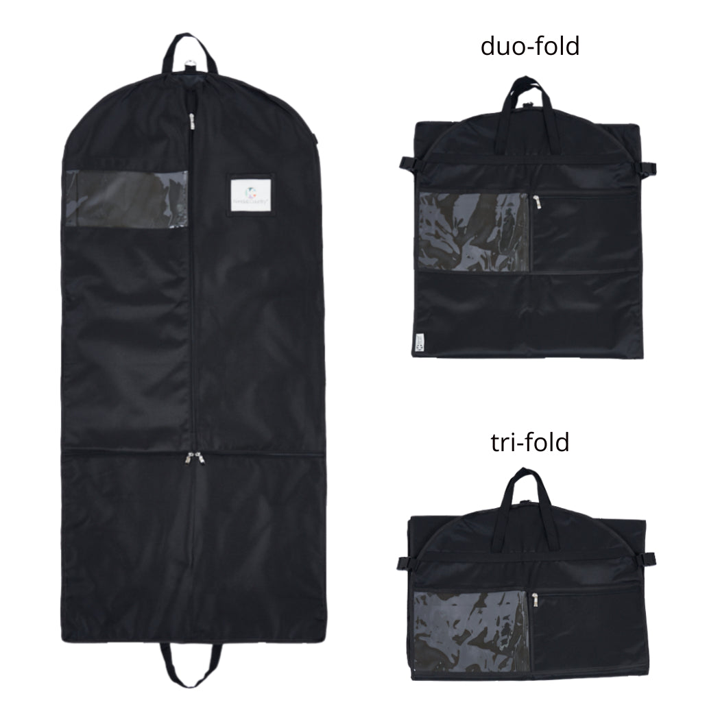 52&quot; Waterproof Garment Bag with Accessory Bag - Raven Black