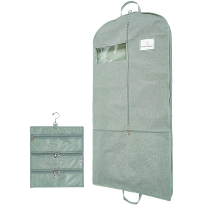 52&quot; Waterproof Garment Bag with Accessory Bag - Moss Green
